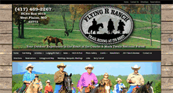 Desktop Screenshot of flying-r-ranch.com