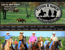 Tablet Screenshot of flying-r-ranch.com